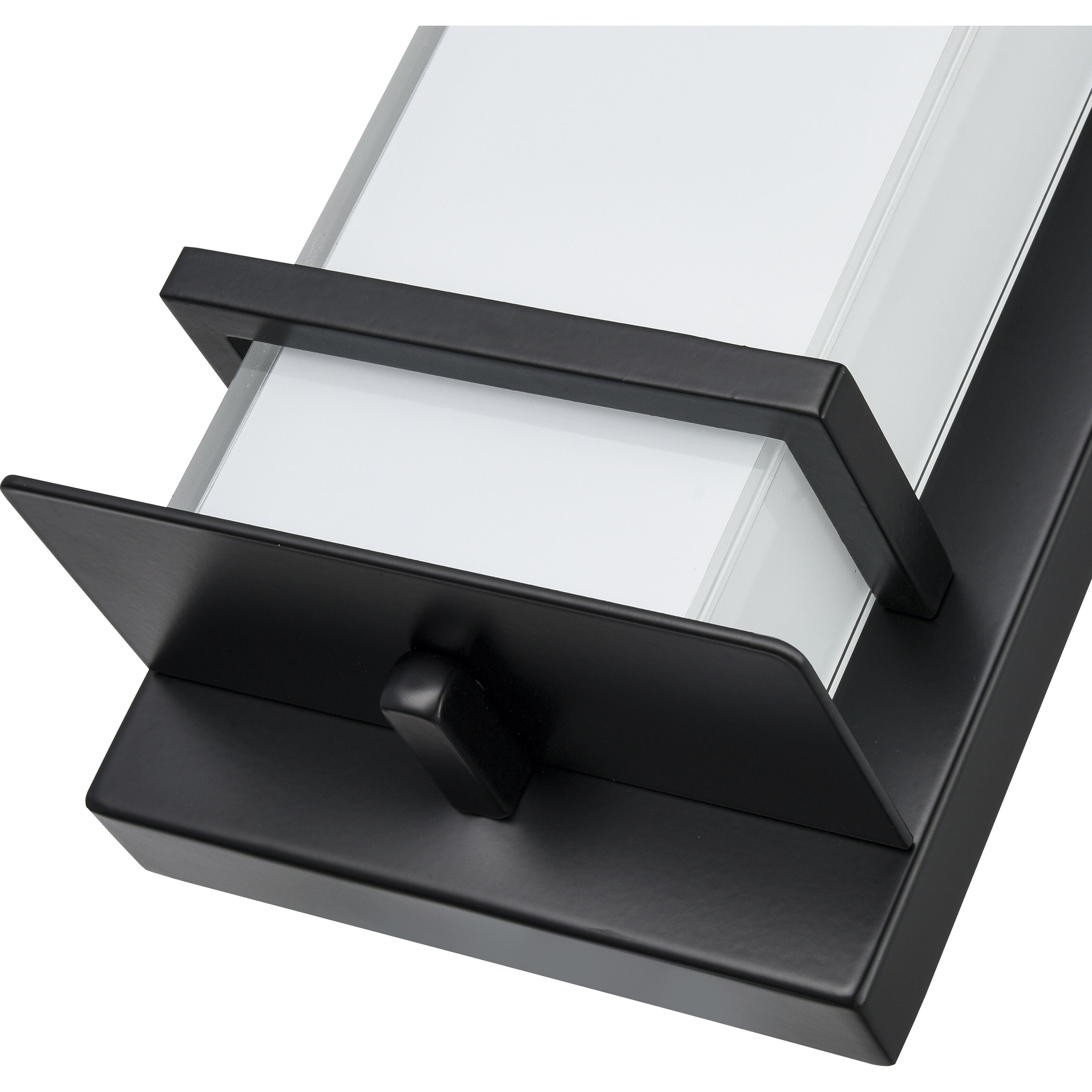 None LED 16 inch Powder Coated Black Outdoor Wall Sconce